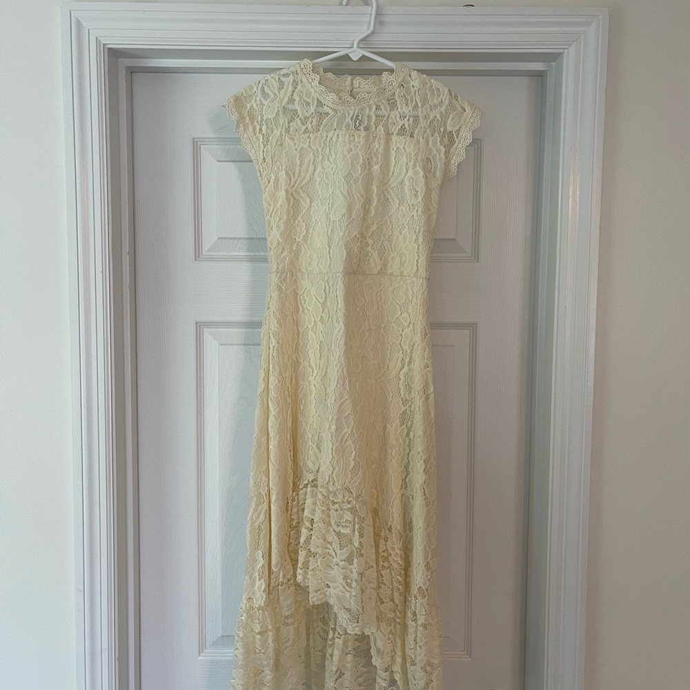 Joyfolie Mia Joy Cream Lace Dress